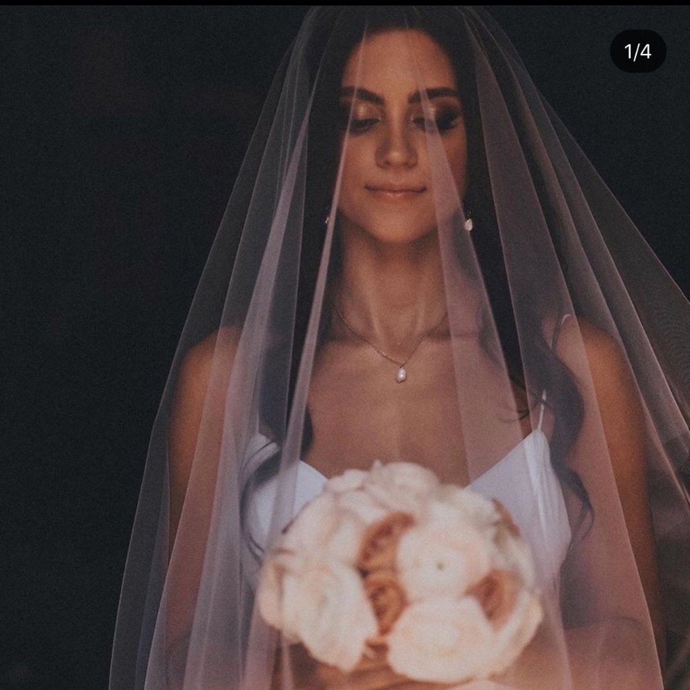 wedding veil drop veil cathedral style